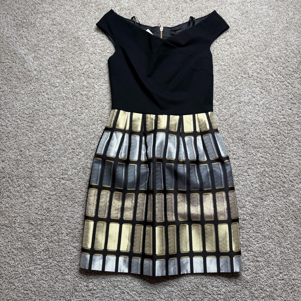 Ted Baker Cotton Reels Embroidered Dress